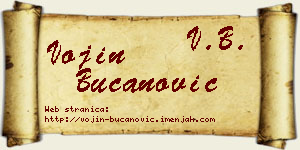 Vojin Bučanović vizit kartica